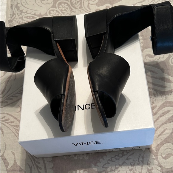 Vince Women's Black Ankle Strap Heels/Sandals - Picture 2 of 7